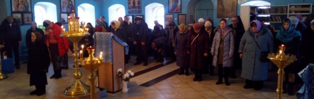 В Покровской церкви Городище молитвенно почтили память преподобного Алипия Столпника